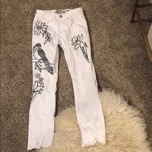 Indigo Rein Bird Ankle Skinny Jeans Sz 25